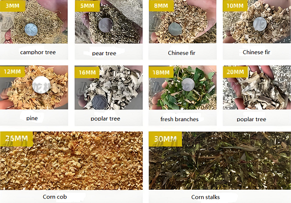 How to choose the compression ratio for different types of biomass materials?